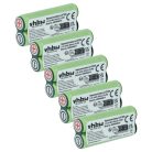 Elektrorasierer 5x Batterie ersetzt Braun 31198189 - 800 mAh 2.4 V NiMH