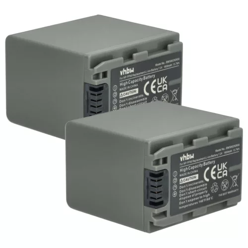 VHBW Video Camera Battery NP-FP60, NP-FP51, NP-FP50, NP-FP30, NP-FP70 - 1900 mAh 7.2 V Li-Ion