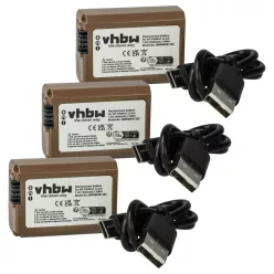 VHBW Akku anstelle Sony NP-FW50 - 1030 mAh 7,4 V Li-Ion