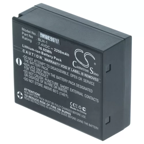 VHBW Camera Battery BLH-1 - 2250 mAh 7.4 V Li-Ion