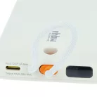Mágneses Vezeték Nélküli Power Bank 10000 mAh, például iPhone, Samsung, Xiaomi készülékekhez - Bézs