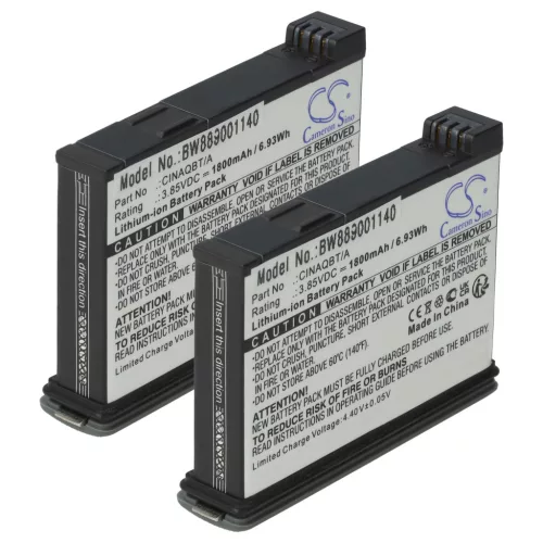VHBW Battery Insta360 CINAQBT/A - 1800 mAh 3.85 V Li-Ion