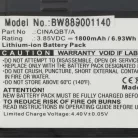 VHBW Battery Insta360 CINAQBT/A - 1800 mAh 3.85 V Li-Ion