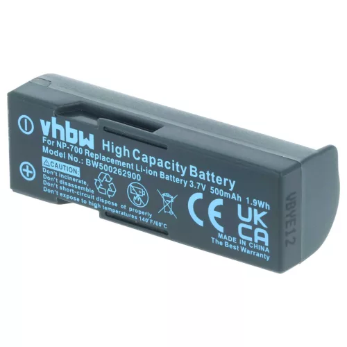 VHBW Battery Minolta NP-700 - 500 mAh 3.7 V Li-Ion
