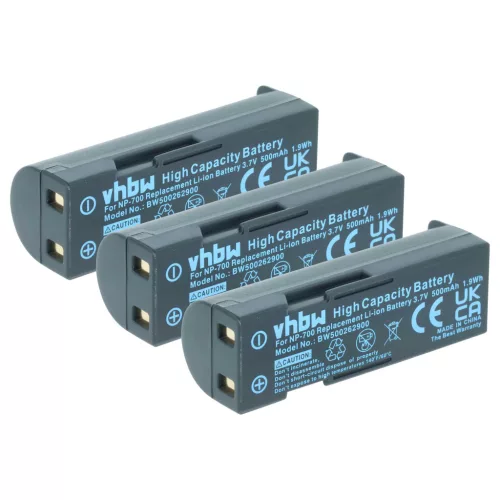 VHBW Akku Minolta NP-700 - 500 mAh 3,7 V Li-Ion