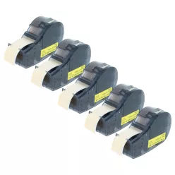   VHBW Label Tape Replacement for Brady M21-750-595-YL - 19.05 mm Black-Yellow