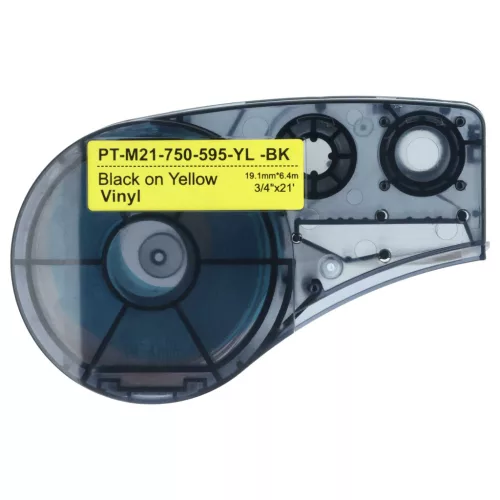 VHBW Label Tape Replacement for Brady M21-750-595-YL - 19.05 mm Black-Yellow