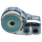 VHBW Label Tape Replacement for Brady M21-375-595-YL - 9.53 mm Black-Yellow, Vinyl