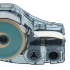 VHBW Label Tape Replacement for Brady M21-375-595-YL - 9.53 mm Black-Yellow, Vinyl