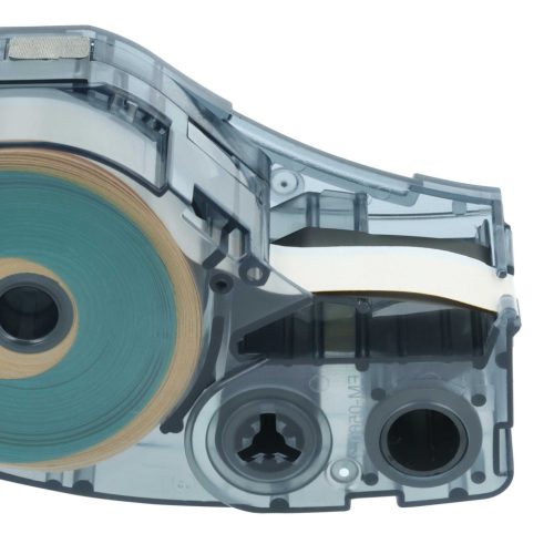 VHBW Label Tape Replacement for Brady M21-375-595-YL - 9.53 mm Black-Yellow, Vinyl