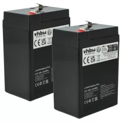   VHBW Bordakku für Wohnwagen, Boot, Wohnmobil, Solarsysteme - 6 Ah 6,4 V LiFePO4