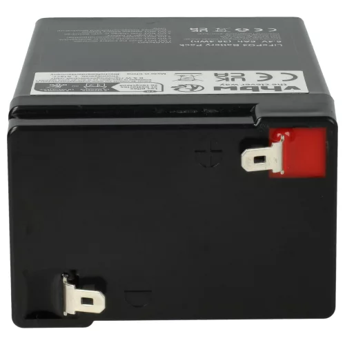 VHBW Bordakku für Wohnwagen, Boot, Wohnmobil, Solarsysteme - 6 Ah 6,4 V LiFePO4