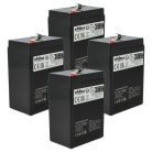 VHBW Eingebauter Akku für Wohnwagen, Boote, Wohnmobile, Solarsysteme - 6 Ah 6,4 V LiFePO4