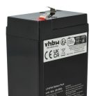 VHBW Eingebauter Akku für Wohnwagen, Boote, Wohnmobile, Solarsysteme - 6 Ah 6,4 V LiFePO4