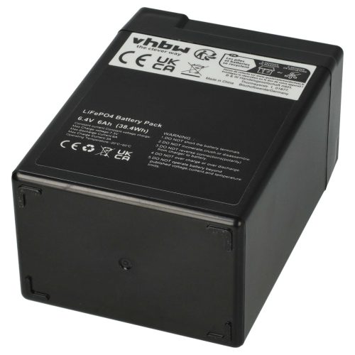 VHBW Eingebauter Akku für Wohnwagen, Boote, Wohnmobile, Solarsysteme - 6 Ah 6,4 V LiFePO4