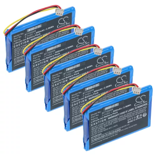 VHBW Kartenleser Akku BTY00009, FPS16020002419 - 800 mAh 3,7 V Li-Ion