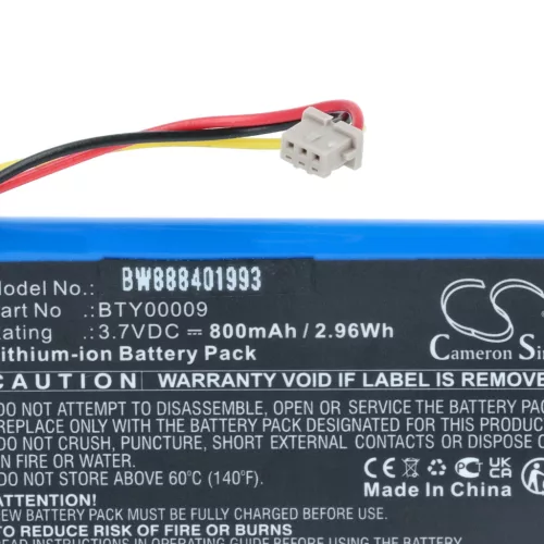 VHBW Kartenleser Akku BTY00009, FPS16020002419 - 800 mAh 3,7 V Li-Ion