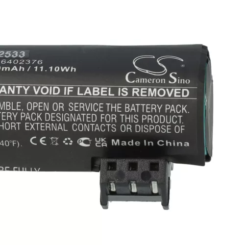 VHBW Battery Ingenico F12432566, F26402376 - 3000 mAh 3.7 V Li-Ion