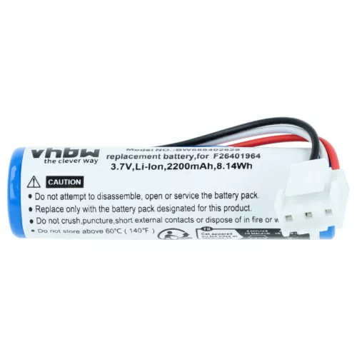 VHBW Card Reader Battery F26402274, F26401964, 296110884, 295006044 - 2200 mAh 3.7 V Li-Ion