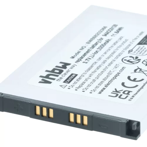 VHBW Handheld Computer Battery BTDL1, 94ACC0129, 94ACC0128, 3H21-00000491 - 3200 mAh 3.8 V Li-Ion