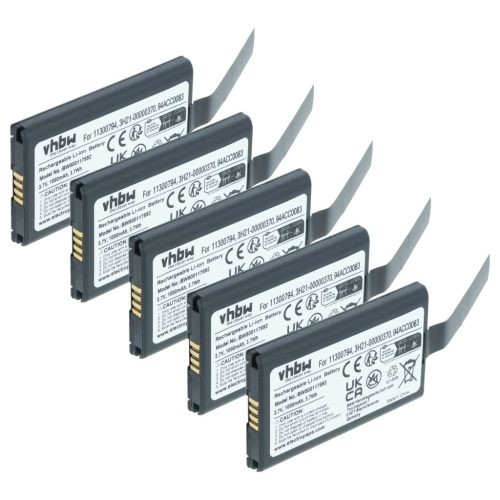VHBW Akkumulátor Datalogic 11300794, 3H21-00000370 - 1000 mAh 3,7 V Li-Ion