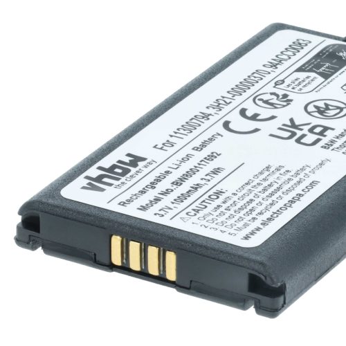 VHBW Akkumulátor Datalogic 11300794, 3H21-00000370 - 1000 mAh 3,7 V Li-Ion