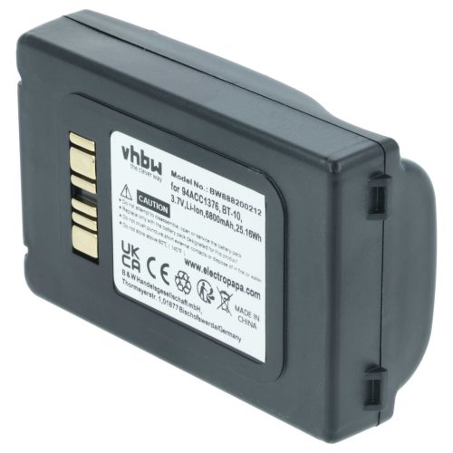 VHBW Battery Datalogic 94ACC0112, 94ACC1376 - 6800 mAh 3.7 V Li-Ion