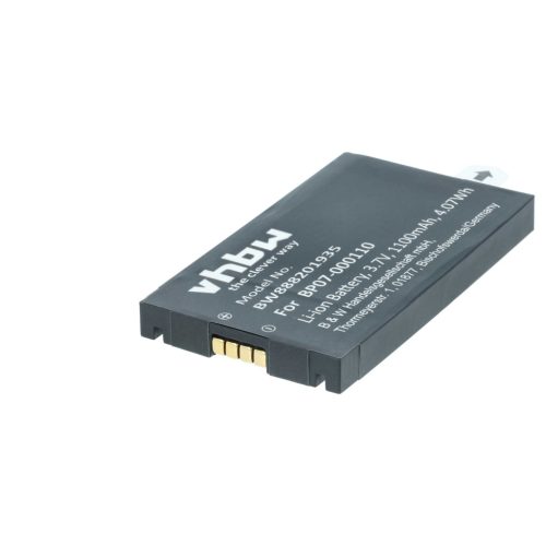 VHBW Battery Datalogic 11300794, 3H21-00000370 - 1100 mAh 3.7 V Li-Ion