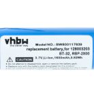 VHBW Battery Datalogic BT-32, 128003203, RBP-2X00 - 1600 mAh 3.7 V Li-Ion
