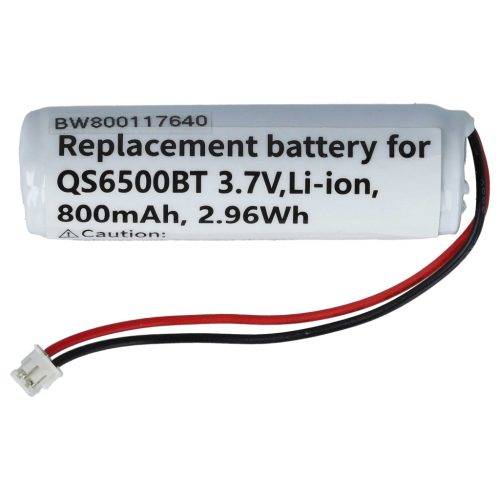 VHBW Battery Datalogic 10-4765, EP0906, 5-3112 - 800 mAh 3.7 V Li-Ion