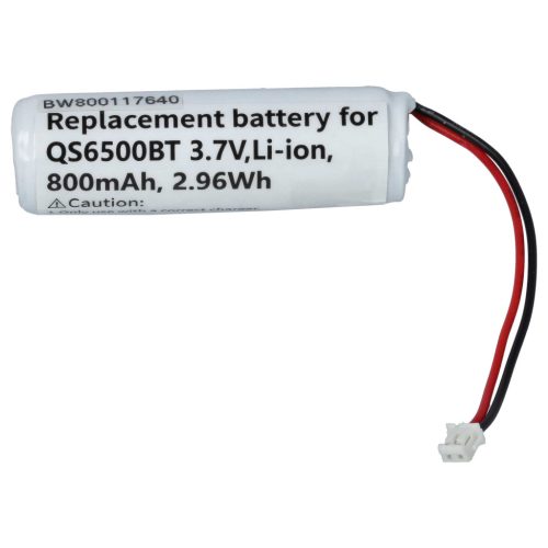 VHBW Battery Datalogic 10-4765, EP0906, 5-3112 - 800 mAh 3.7 V Li-Ion