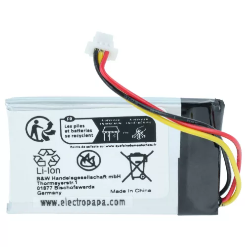 VHBW Akku Datalogic RBP-DBT6X, 128004100, BT-41 - 500 mAh 3,7 V Li-Polymer