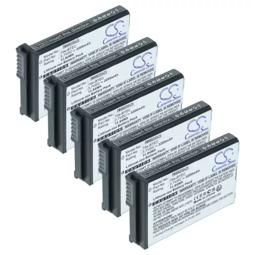 VHBW Handheld Computer Battery 60S-BATT-1, 70e-BTEC, BAT-EXTENDED-01 - 3200 mAh 3.7 V Li-Ion