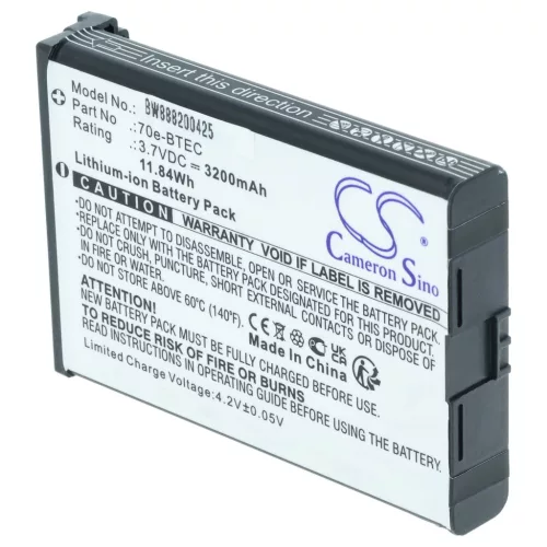 VHBW Handheld Computer Battery 60S-BATT-1, 70e-BTEC, BAT-EXTENDED-01 - 3200 mAh 3.7 V Li-Ion