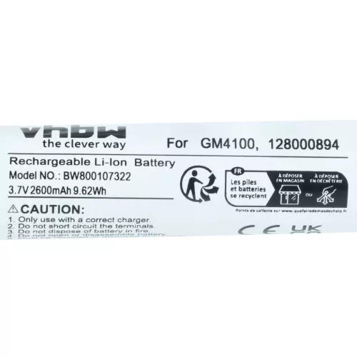 VHBW Akku 128000894, RBP-GM40 - 2600 mAh 3,7 V Li-Ion
