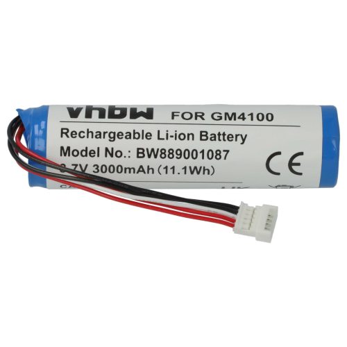 VHBW Battery Datalogic 128000894, BT-8, RBP-4000 - 3000 mAh 3.7 V Li-Ion