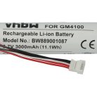 VHBW Battery Datalogic 128000894, BT-8, RBP-4000 - 3000 mAh 3.7 V Li-Ion