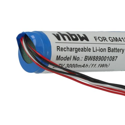 VHBW Battery Datalogic 128000894, BT-8, RBP-4000 - 3000 mAh 3.7 V Li-Ion