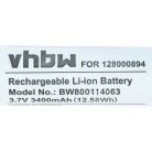 VHBW Battery Datalogic 128000894, RBP-GM40 - 3400 mAh 3.7 V Li-Ion