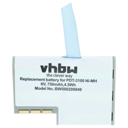 VHBW Akkumulátor Symbol 50-14000-0, 21-36897-02, KT-12596-01 - 750 mAh 6 V NiMH