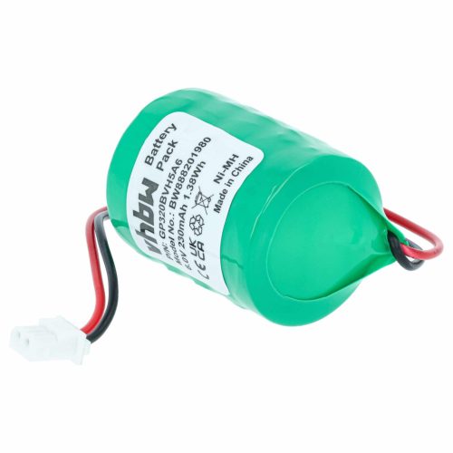 VHBW Alarmanlagen Akku GP250BVH5A6, CP300H, GP320BVH5A6 - 230 mAh 6 V NiMH