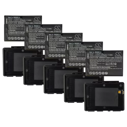 VHBW Mobile Computer Battery CT50-BSC-B, 318-055-018 - 4700 mAh 3.8 V Li-Polymer