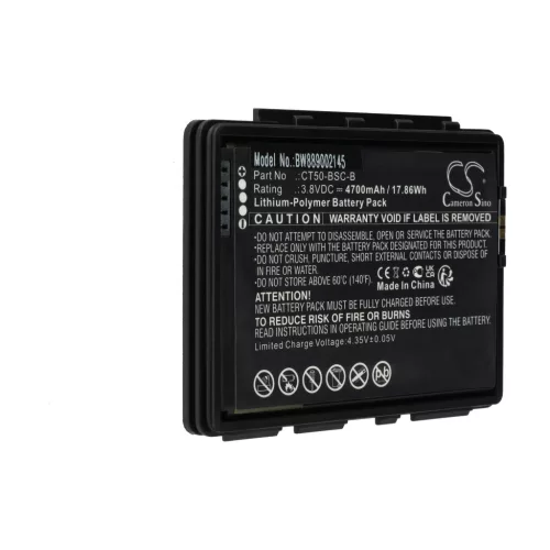 VHBW Mobile Computer Battery CT50-BSC-B, 318-055-018 - 4700 mAh 3.8 V Li-Polymer