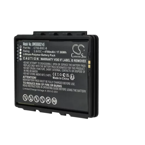 VHBW Mobile Computer Battery CT50-BSC-B, 318-055-018 - 4700 mAh 3.8 V Li-Polymer