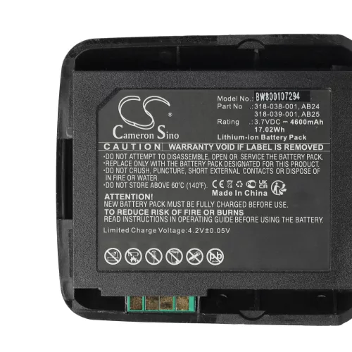 VHBW Akku Intermec 1015AB02, 318-038-001 - 4600 mAh 3,7 V Li-Ion