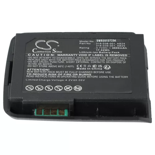 VHBW Akku Intermec 1015AB02, 318-038-001 - 4600 mAh 3,7 V Li-Ion