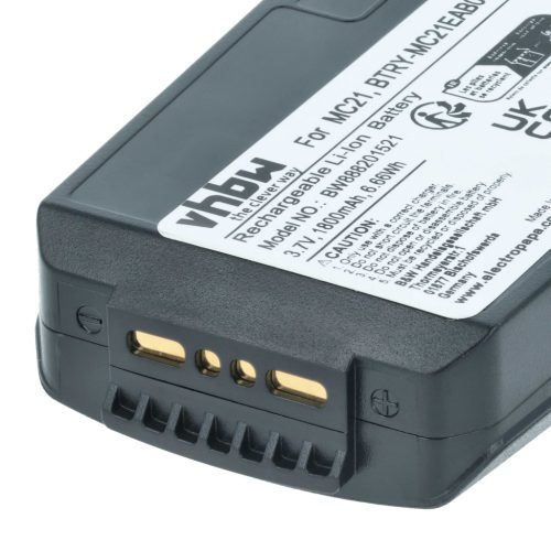 VHBW Handcomputer Akku 82-105612-01, BTRY-MC21EAB0E, 82-150612-01 - 1800 mAh 3,7 V Li-Polymer