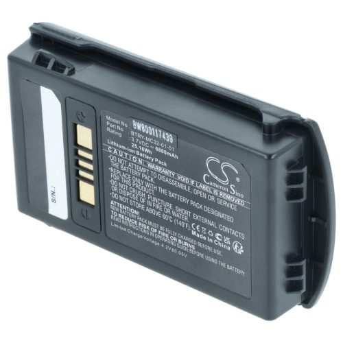 VHBW Akkumulátor Motorola BTRY-MC32-01-01 helyett - 6800 mAh 3,7 V Li-Ion