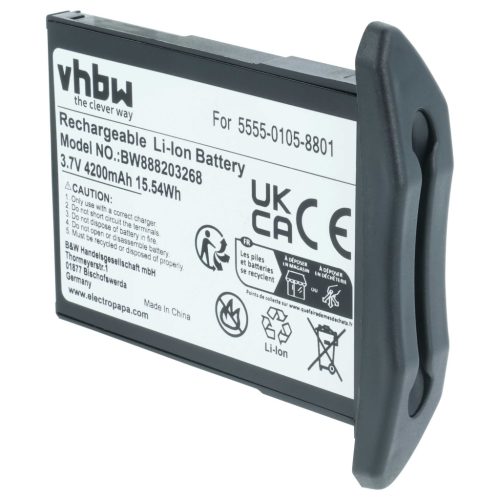 VHBW Kézi számítógép akkumulátor NCR Orderman 5555-0105-8801 - 4200 mAh 3,7 V Li-Ion