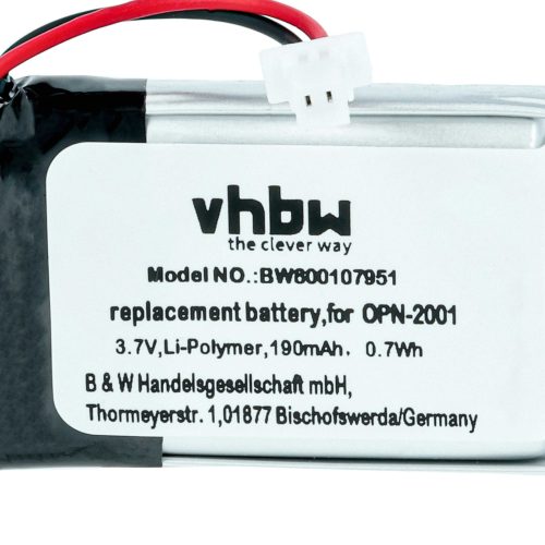 VHBW Battery for Opticon OPN-2001 replacement - 190 mAh 3.7 V Li-polymer